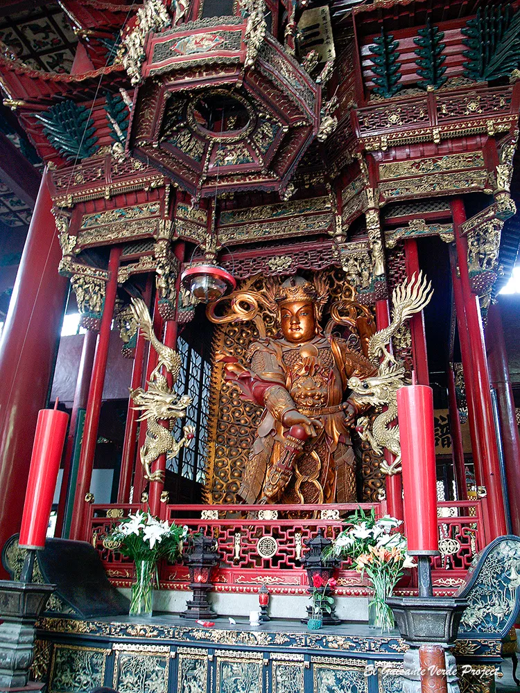 Templo Lingyin, Skanda o Weituo del Salón Cuatro Reyes Celestiales - Hangzhou, China Templo Lingyin, Skanda o Weituo del Salón Cuatro Reyes Celestiales - Hangzhou, China, por El Guisante Verde Project