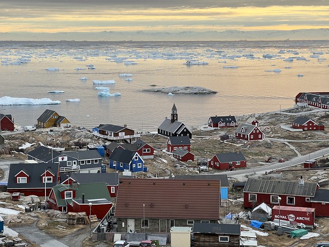 Vistas desde el hotel Best Western de Ilulissat (Groenlandia)