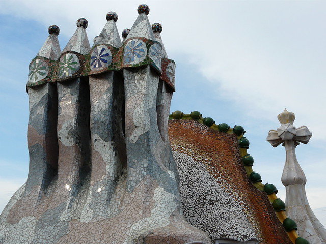 Detalle de la Casa Batlló en Barcelona