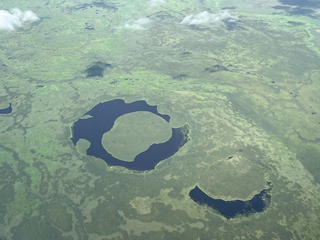Imagen aérea de humedales de Angola