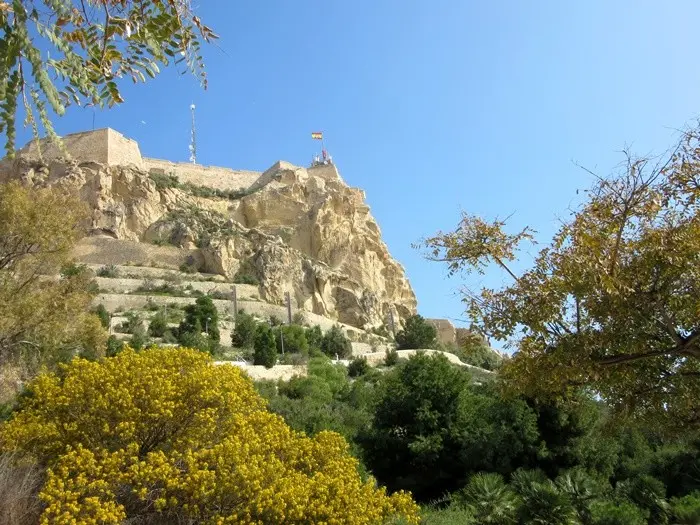 Vistas desde el castillo de Santa Bárbara de Alicante