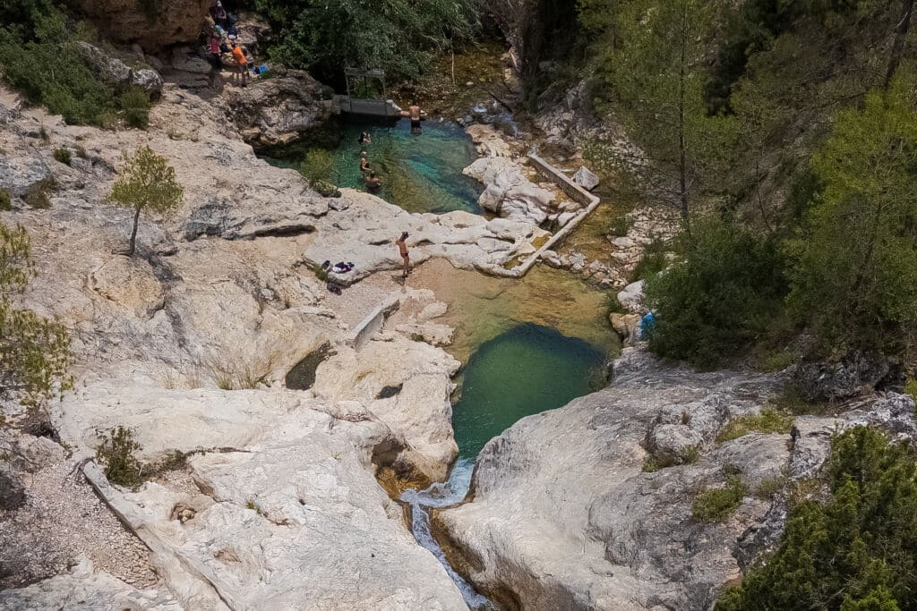 Los Baños de Somogil, pozas termales de Moratalla (Murcia). Por Dronie_Spain