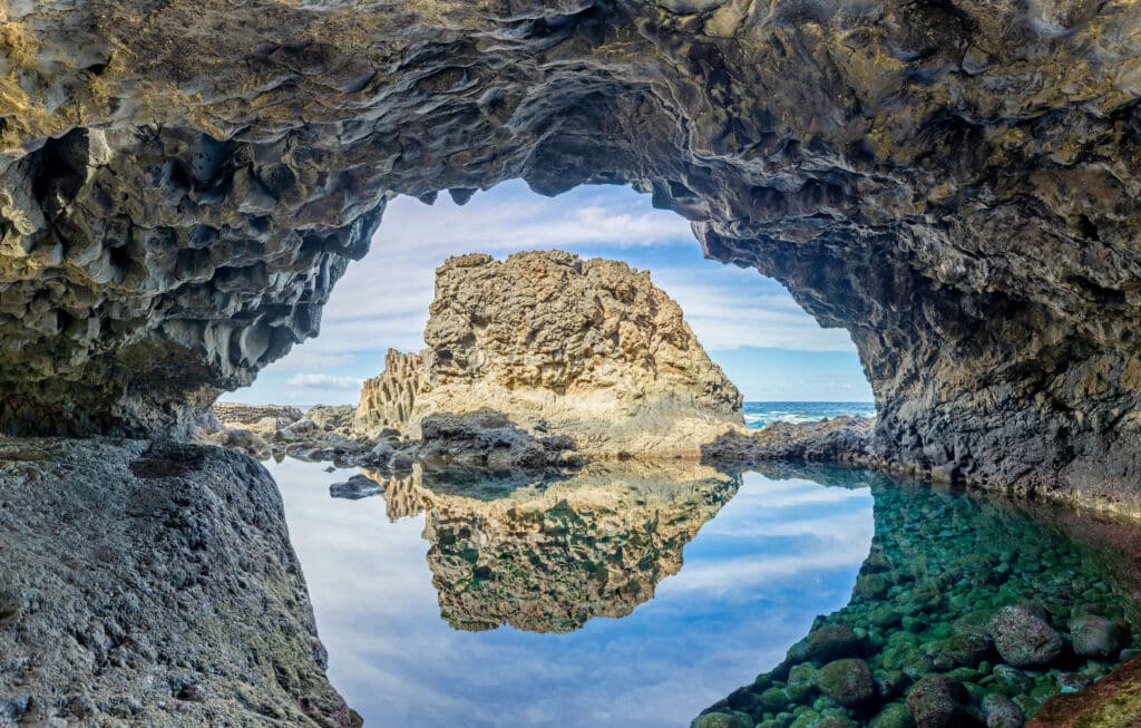Charco Azul de El Hierro. Por Henner Damke.