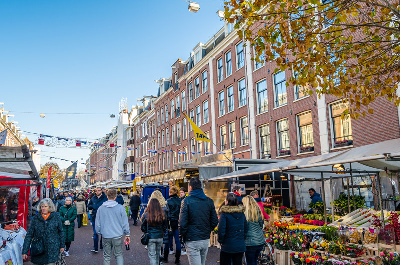 Albert Cuyp Markt, uno de los mejores mercados para el Ámsterdam en 4 días