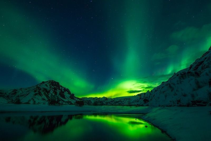 Aurora boreal en Islandia