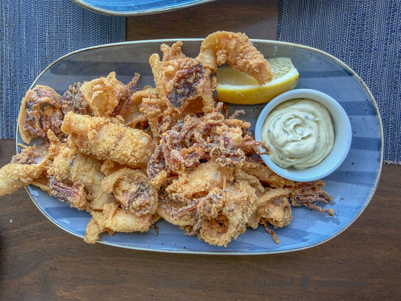 Calamares fritos en Chania