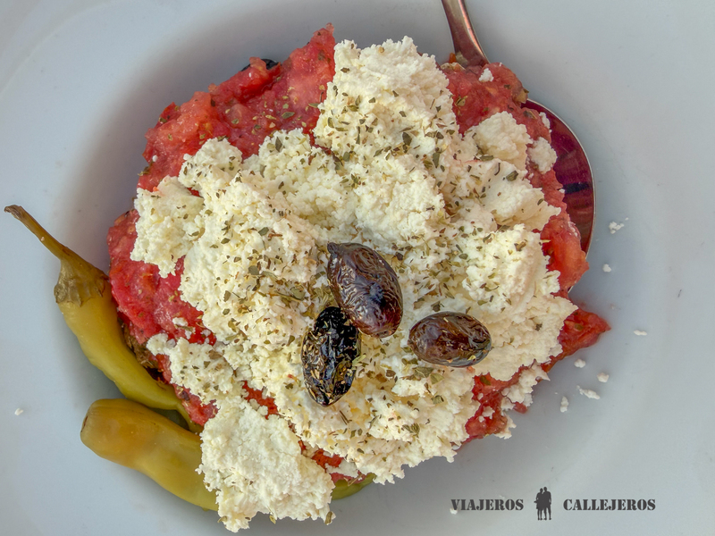 Dakos, un plato que puedes pedir en los restaurantes donde comer en Rethymno
