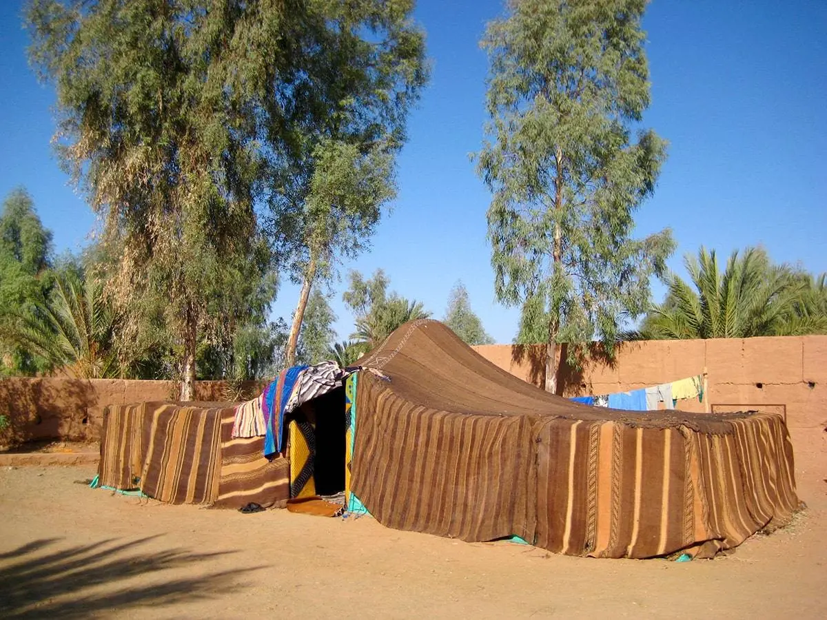 La tienda donde dormimos en el desierto de Erg Chegaga