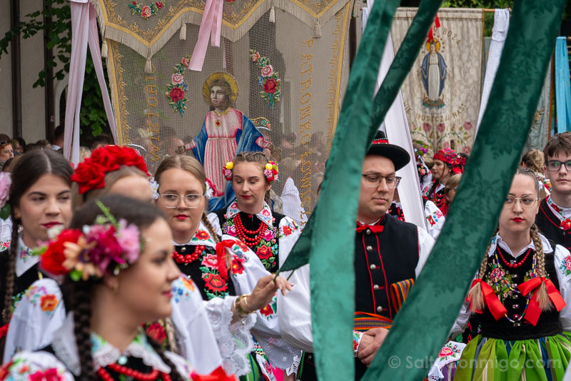 Corpus Christie en Polonia Lowicz Procesion
