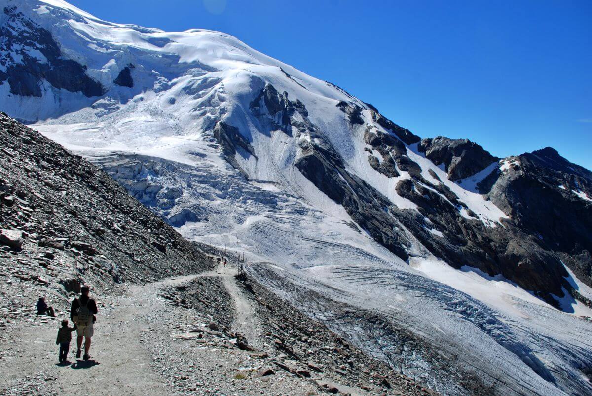 Glaciar Trift en Hohsaas, Saas Grund