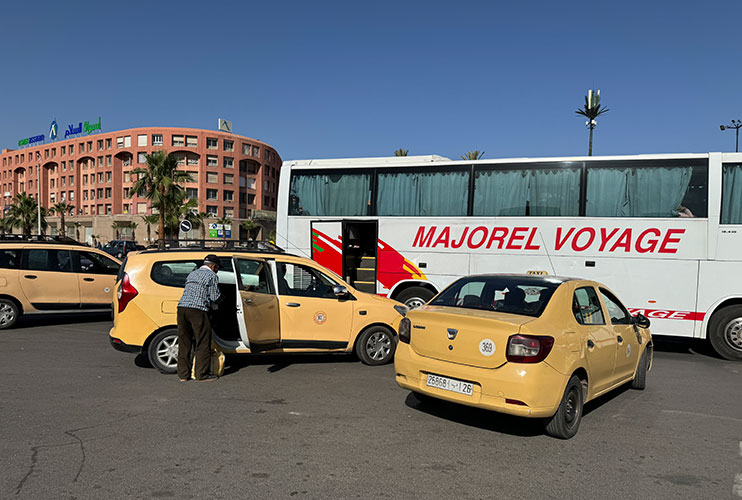 Taxis en Marrakech